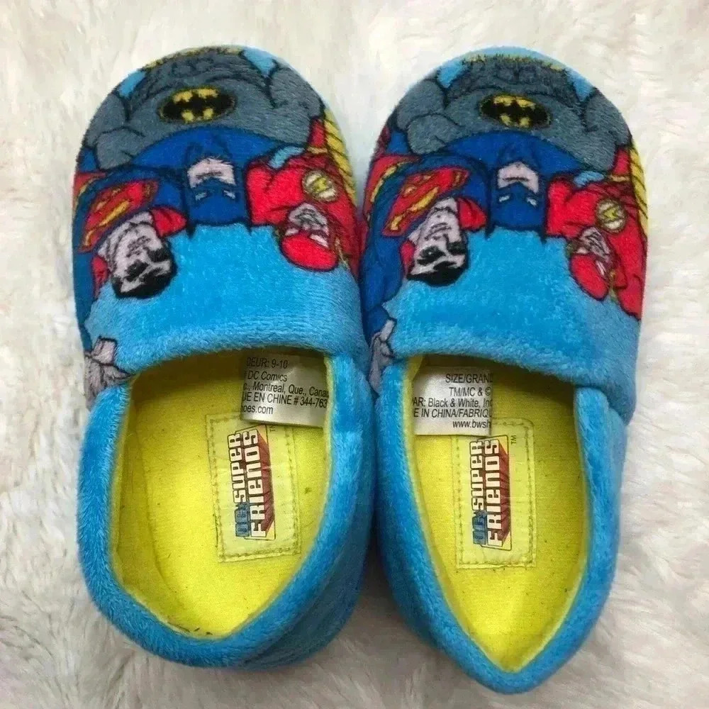 DC Super Friends Slippers Size 9-10 - Picture 3 of 10